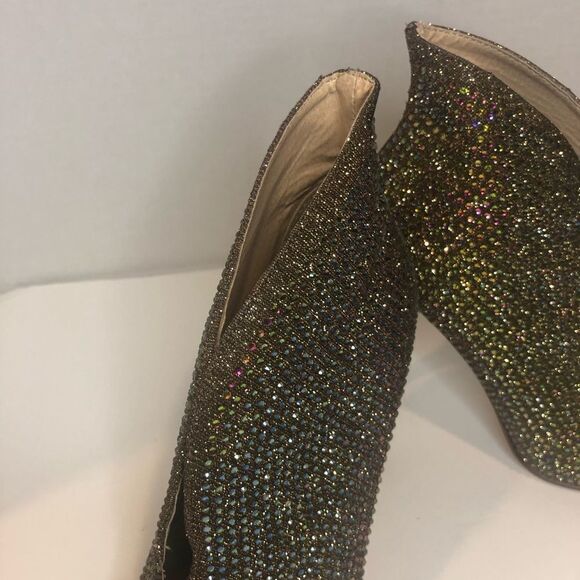 Liliana sparkling rhinestone 5in heel booties, size 8.5 - Picture 3 of 8